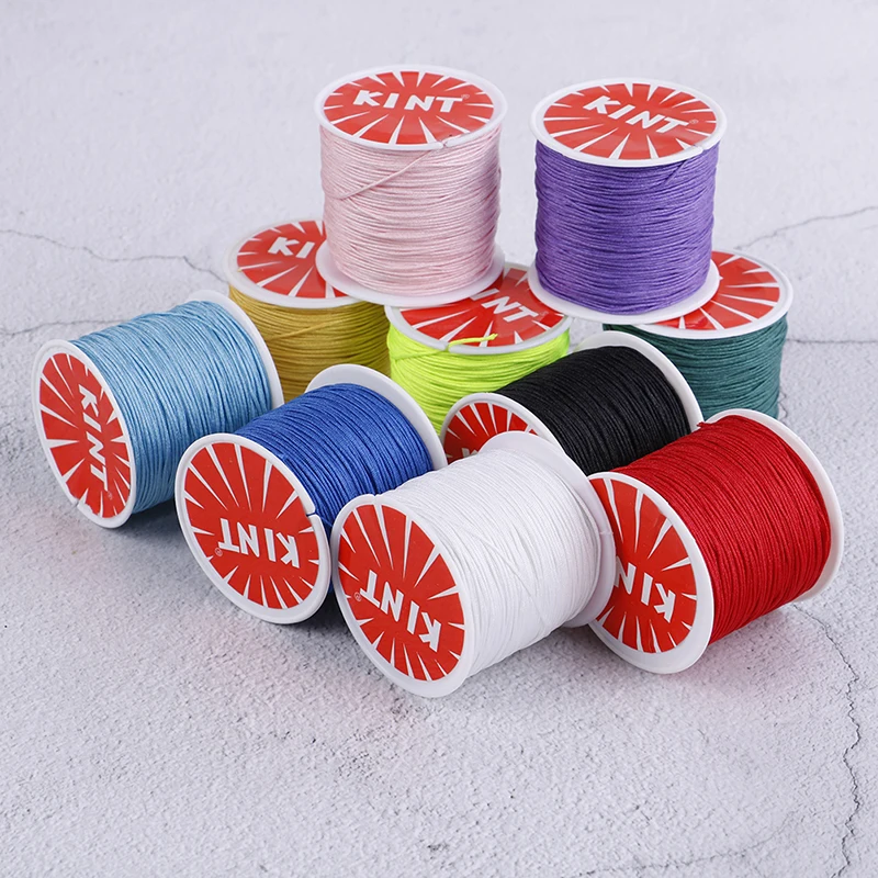

Плетеная нить из нейлонового шнура 0,8 мм, плетеная нить для китайского плетеного браслета макраме, 45 м