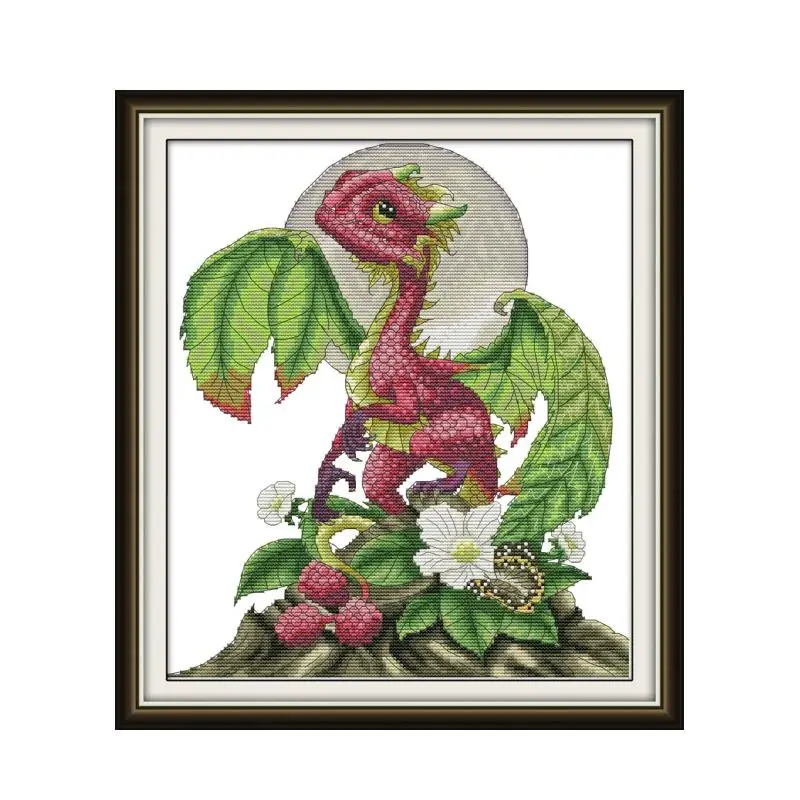 Набор для вышивки крестом Raspberry dragon aida 14ct 11ct печать на холсте вышивка рукоделие