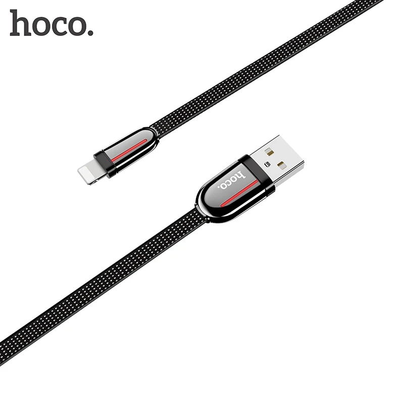 USB кабель HOCO из цинкового сплава для Apple Зарядные кабели iphone 11 Pro Max X XS XR 8 7 6s Plus