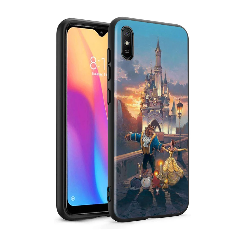 

Beauty and the beast for Xiaomi Redmi 10X Pro 9C 9A 9I 9T 9 GO K30S Ultra K20 8 7 S2 6 5 4X Pro Soft Black Phone Case