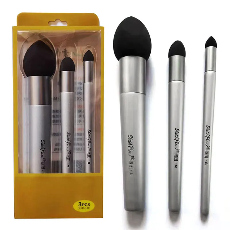 3Pcs Set Sketch Pen Brush Art Rubbing Sponge Wipe Tool Highlight Shadow Gray Surface Details Processing Smudge Correction Eraser