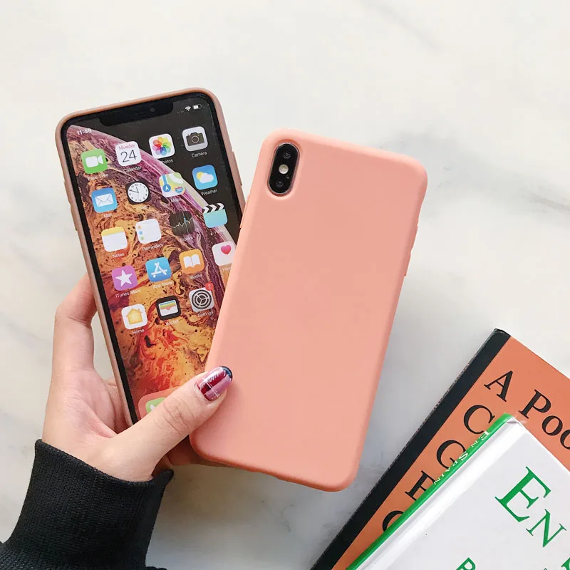 Матовый чехол для Huawei Honor 7X 6X 6A 8 8X 8C 8A 9 9X 9A 10 20 lite P20 P30 P40 Pro ТПУ силикон мягкий |