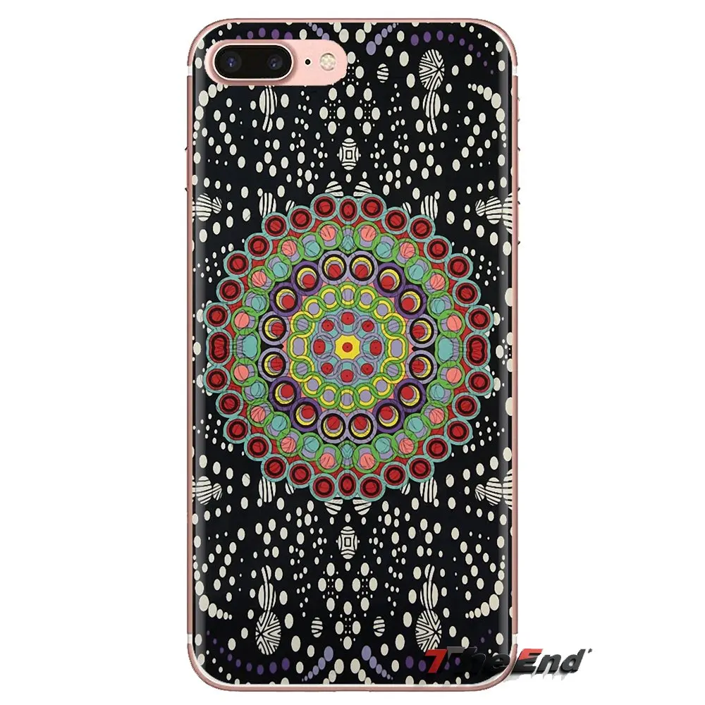 mandala tapestry For Samsung Galaxy S2 S3 S4 S5 MINI S6 S7 edge S8 S9 Plus Note 2 3 4 5 8 Coque Fundas Soft Transparent Bag Case |
