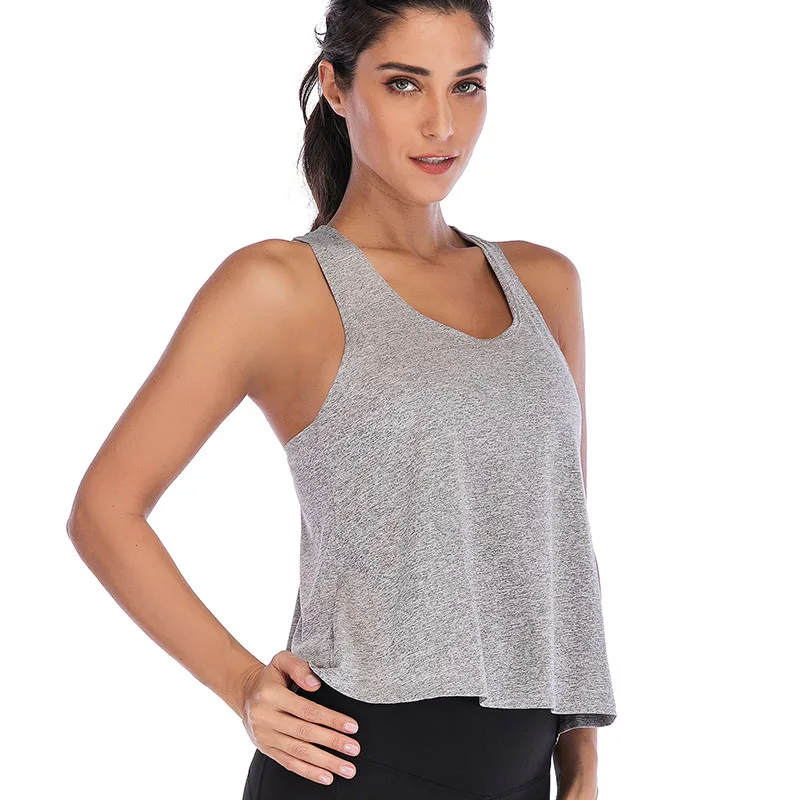 

SALSPOR T shirt Fitness Solid Yoga Sleeveless Gym Crop Tops Women Sports Sexy Tank Top Active Wear Dry Fit Workout Shirt