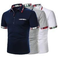 men polo shirt 2021 summer fashion classic casual tops short sleeves cotton high quality mandarin collar men slim polo homme