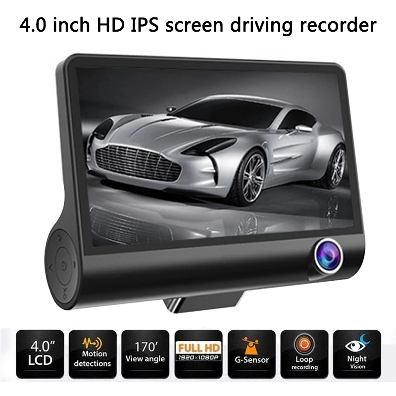 Автомобильный видеорегистратор Vehemo HD экран g сенсор камера заднего