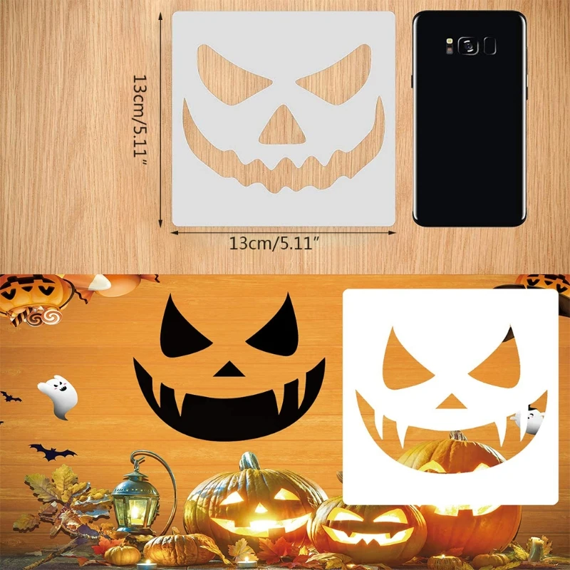 

Pack of 25 Halloween Drawing Template Stencils Reusable Anti-break Painting Stencils for Painting on Wood Wall Glasses