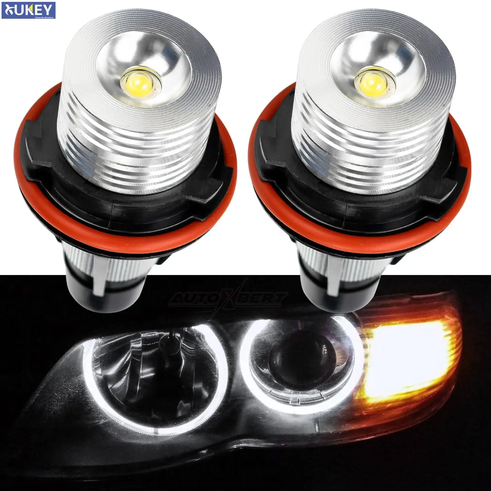 

HID White LED Angel Eyes Marker Lights Bulbs Super Bright 2x 5W For BMW 525i 530i xi 545i M5 E39 E53 E60 E61 E63 E64 E65 E66 E87