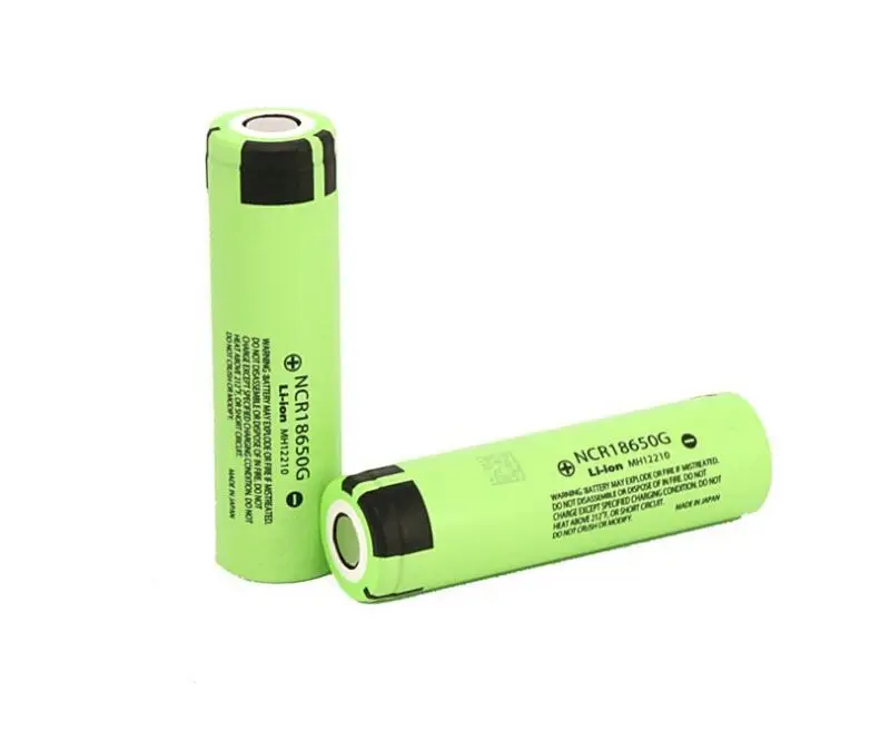 2pcs/lot Original Panasonic 18650 NCR18650G 3.7V 3600mAh High Capacity Rechargeable Battery Lithium Batteries Cell For Laptops