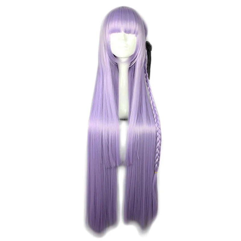 Dangan Ronpa Danganronpa Kirigiri Kyouko фиолетовая прямая коса Длинные косплей синтетические