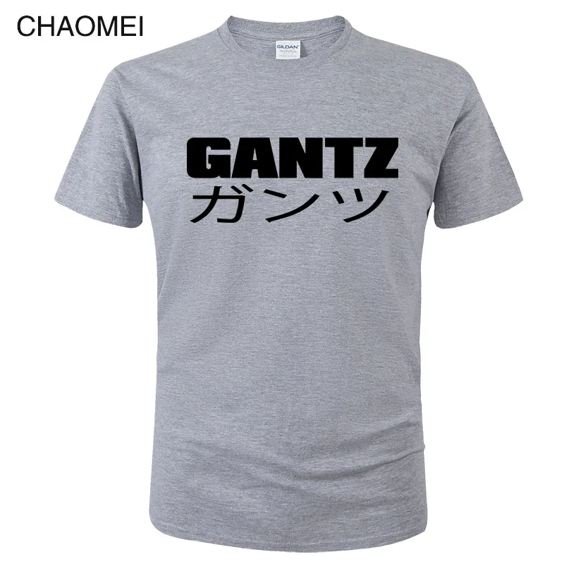 Футболка Мужская/женская с принтом аниме Gantz хлопок короткий рукав Повседневная