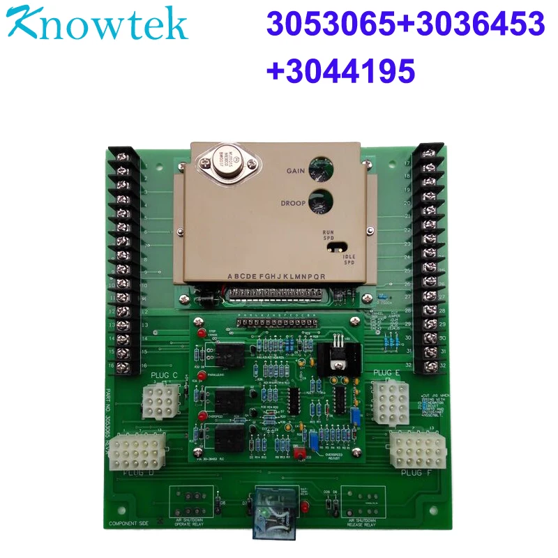 

Normal closed Generator Engine Speed Controller Set:Speed control unit Governor 3044195 + Over Speed board 3036453 + PCB 3053065