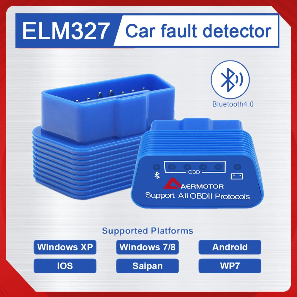 Диагностический прибор aerмотор ELM327 OBD поддержка всех процедур OBD2 диагностика
