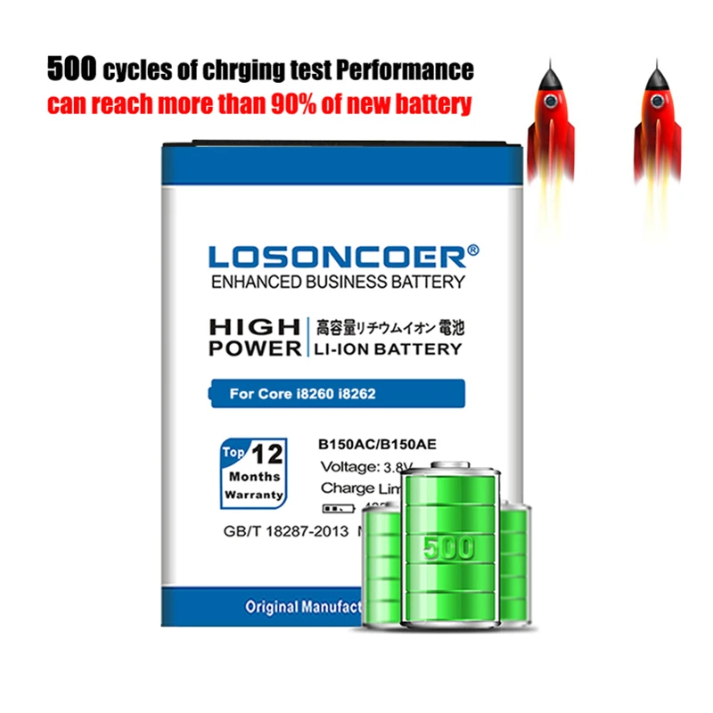 LOSONCOER 4500mAh B150AC B150AE для Samsung Galaxy Core i8260 батарея i8262 g3502u g3502 g3508 g3509 | Мобильные телефоны