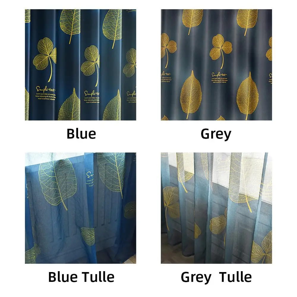 NAPEARL 1 шт. высокие затененные шторы для спальни украшение окон современные листья