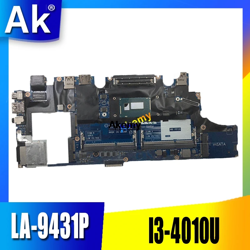 

YMDG4 0YMDG4 CN-0YMDG4 VAZ50 LA-9431P w i3-4010U CPU for Dell Latitude E7240 Laptop PC Notebook Motherboard Mainboard