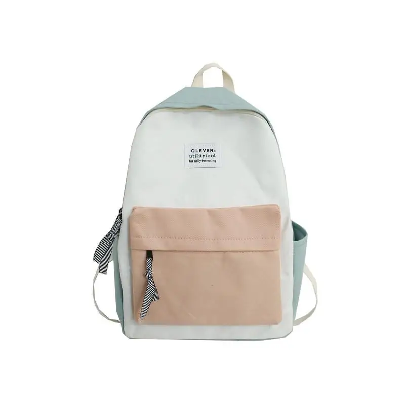 

Ladies Backpack Women Contrast Color Preppy Style Trendy Backpack Women School Bag for Teenage Girl College Female New Mochila