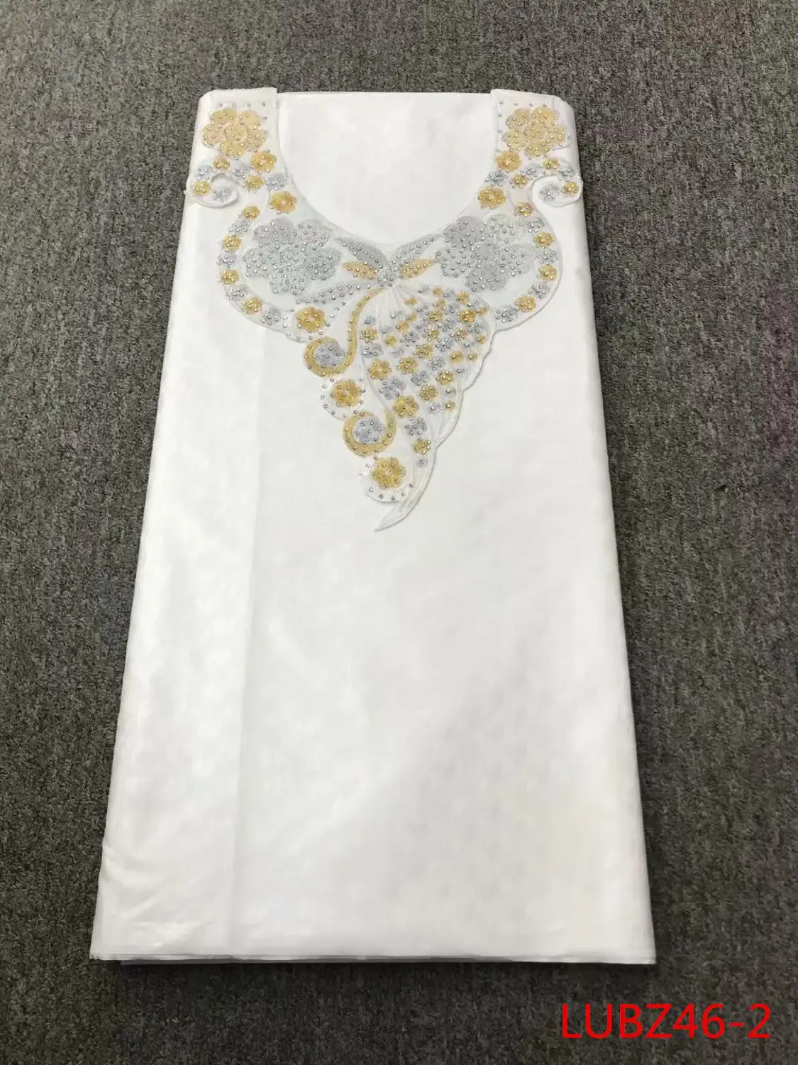 2019 африканская кружевная ткань морская парча Базен платье для женщин