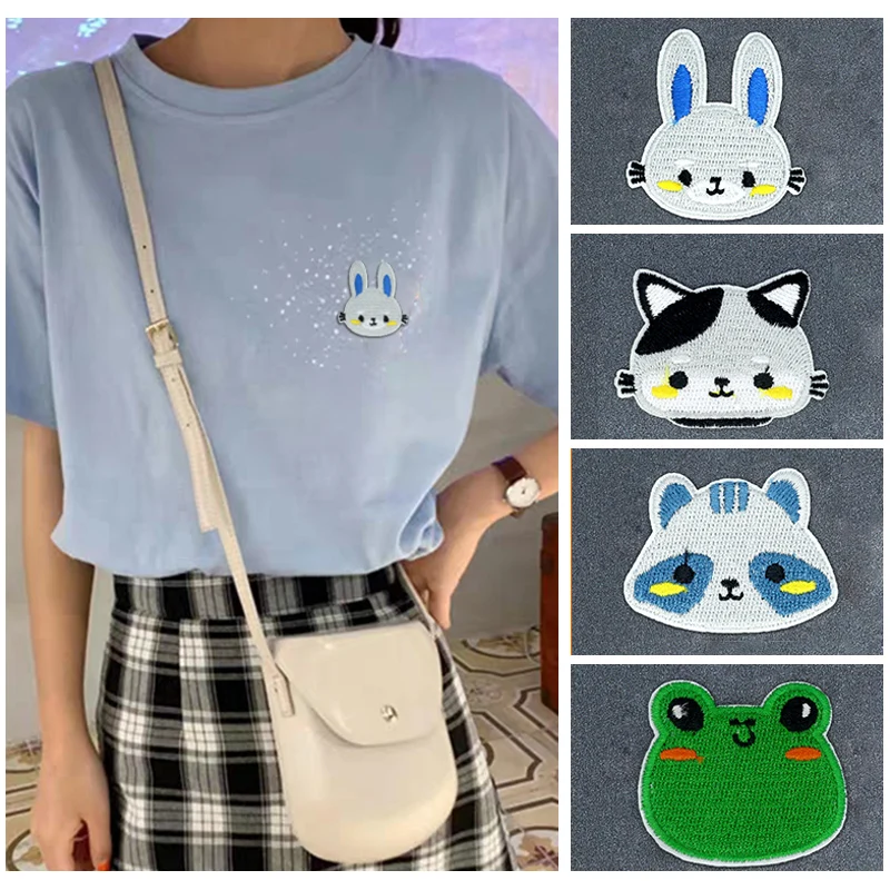 Утюжок на льве собака корги кролик сова милые животные патч Вышивка термо стикер