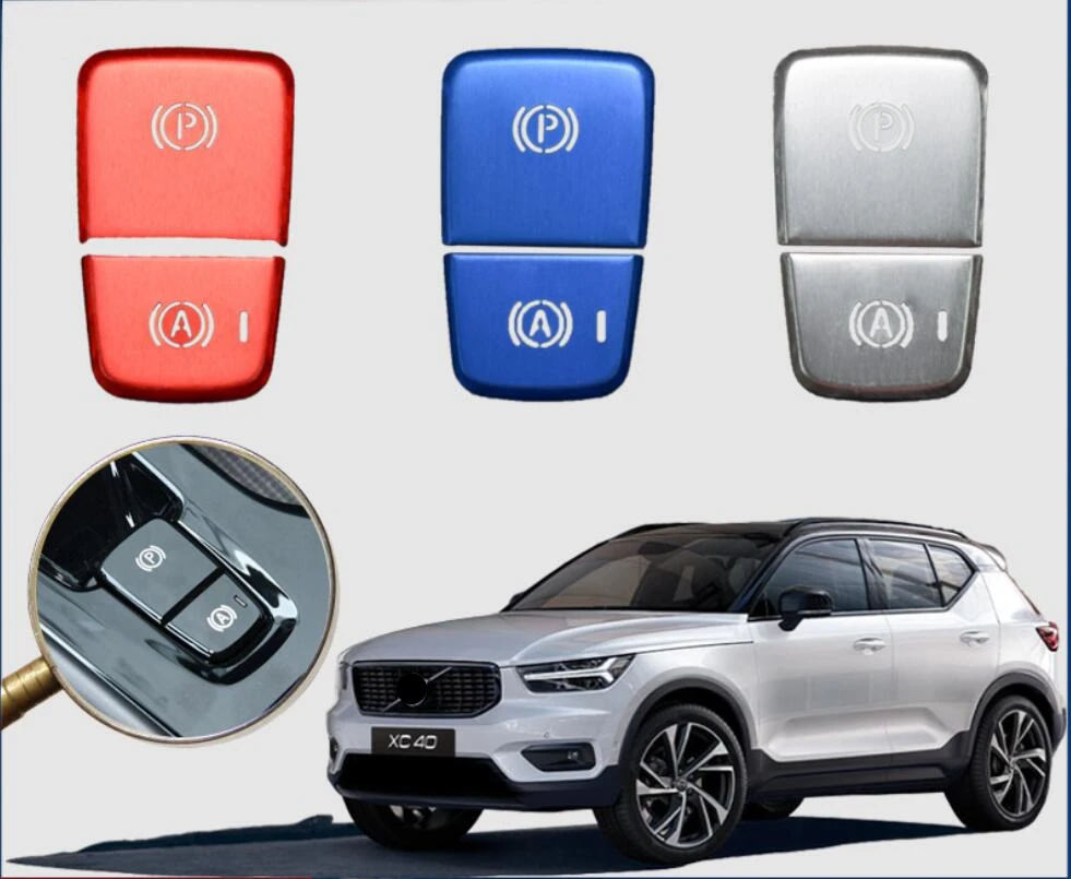 Car Auto Hold Button Cover Electrical Park Brake Sticker For Volvo XC60 XC40 XC90 S90 V90 2018 2019 Interior Accessories | Автомобили и