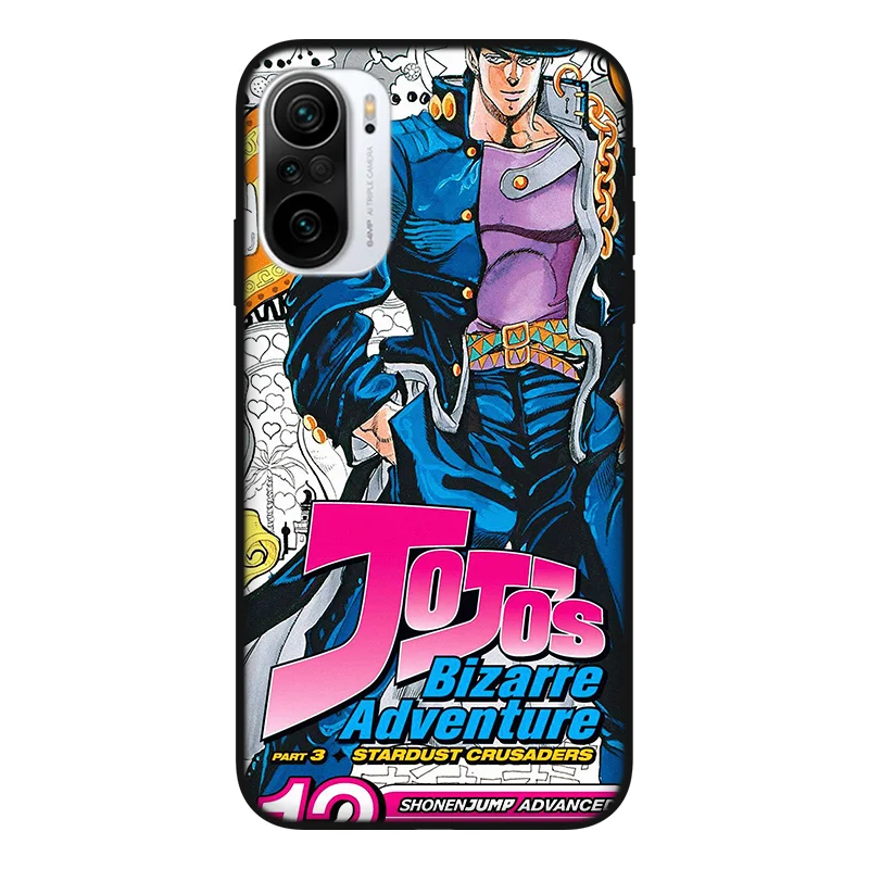 anime jojo phone case for xiaomi mi 11 10 ultra lite pro redmi k40 pro game poco f2 f3 m3 x2 x3 anti drop case free global shipping