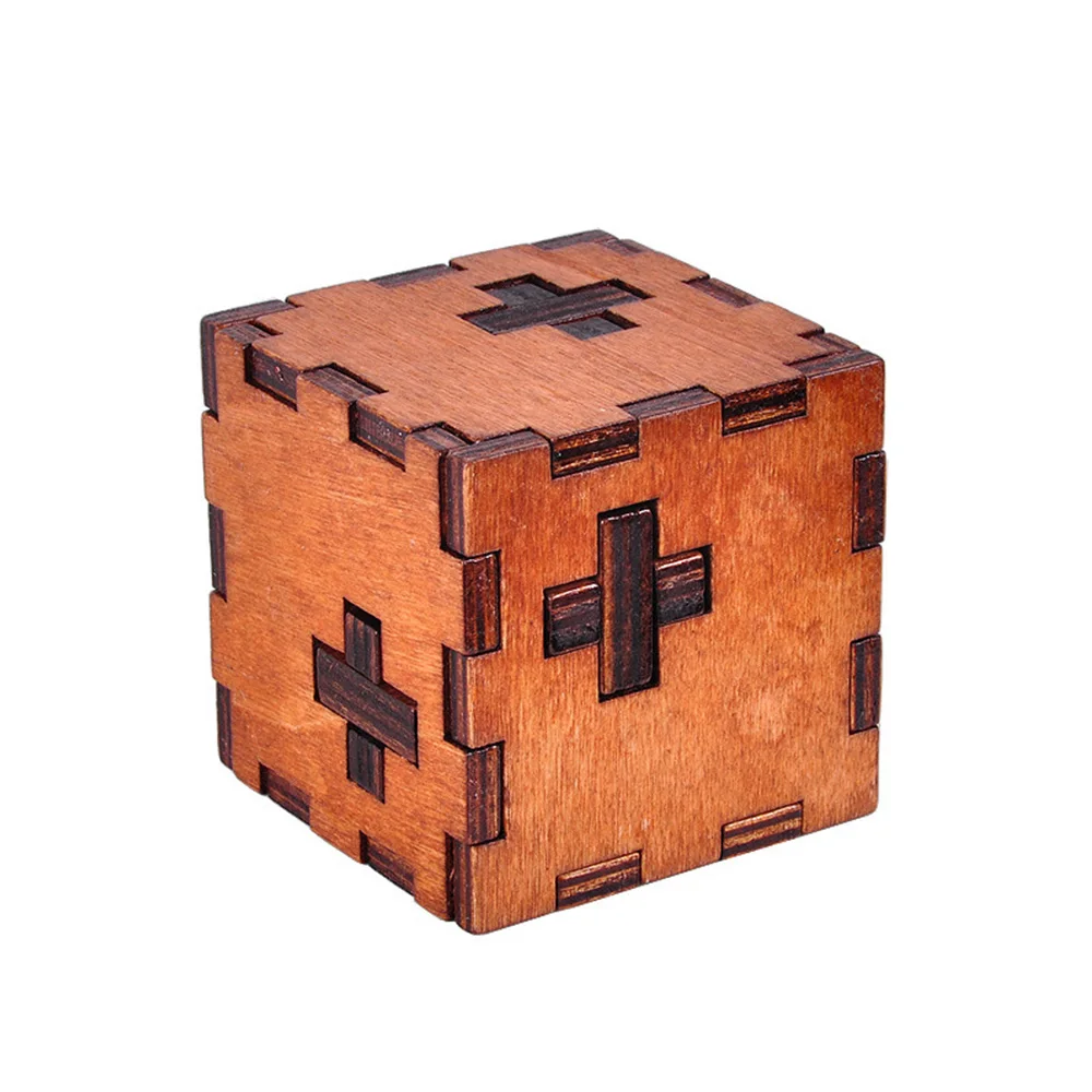 Деревянный куб-головоломка в швейцарском стиле деревянная игрушка головоломка