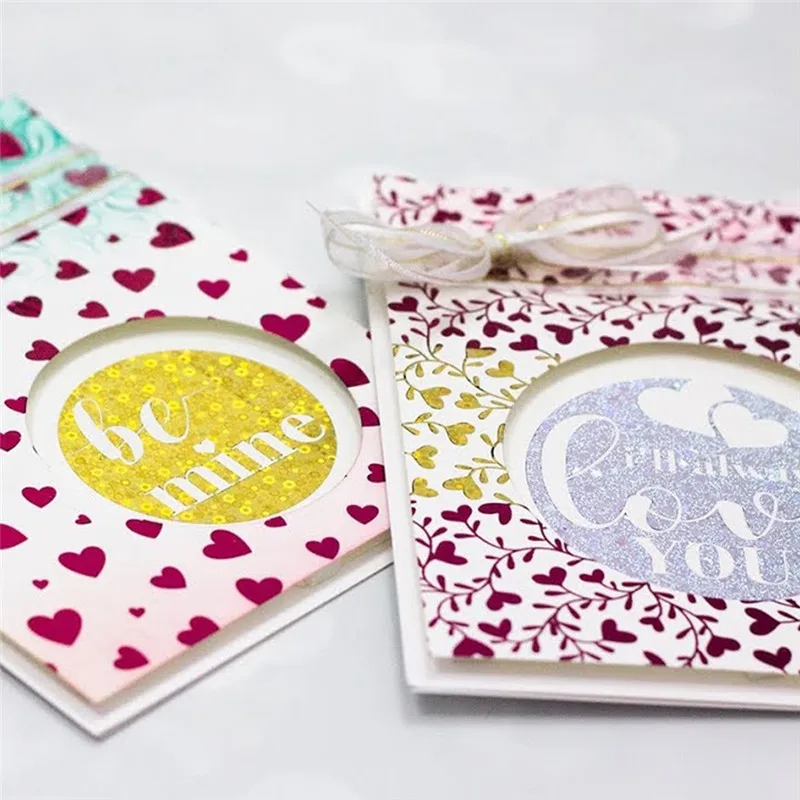 DiyArts сердце круг штампы и металлические для скрапбукинга прозрачный штамп