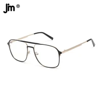 jm ultralight women men anti blue light glasses fashion metal frame computer protective eyeglasses