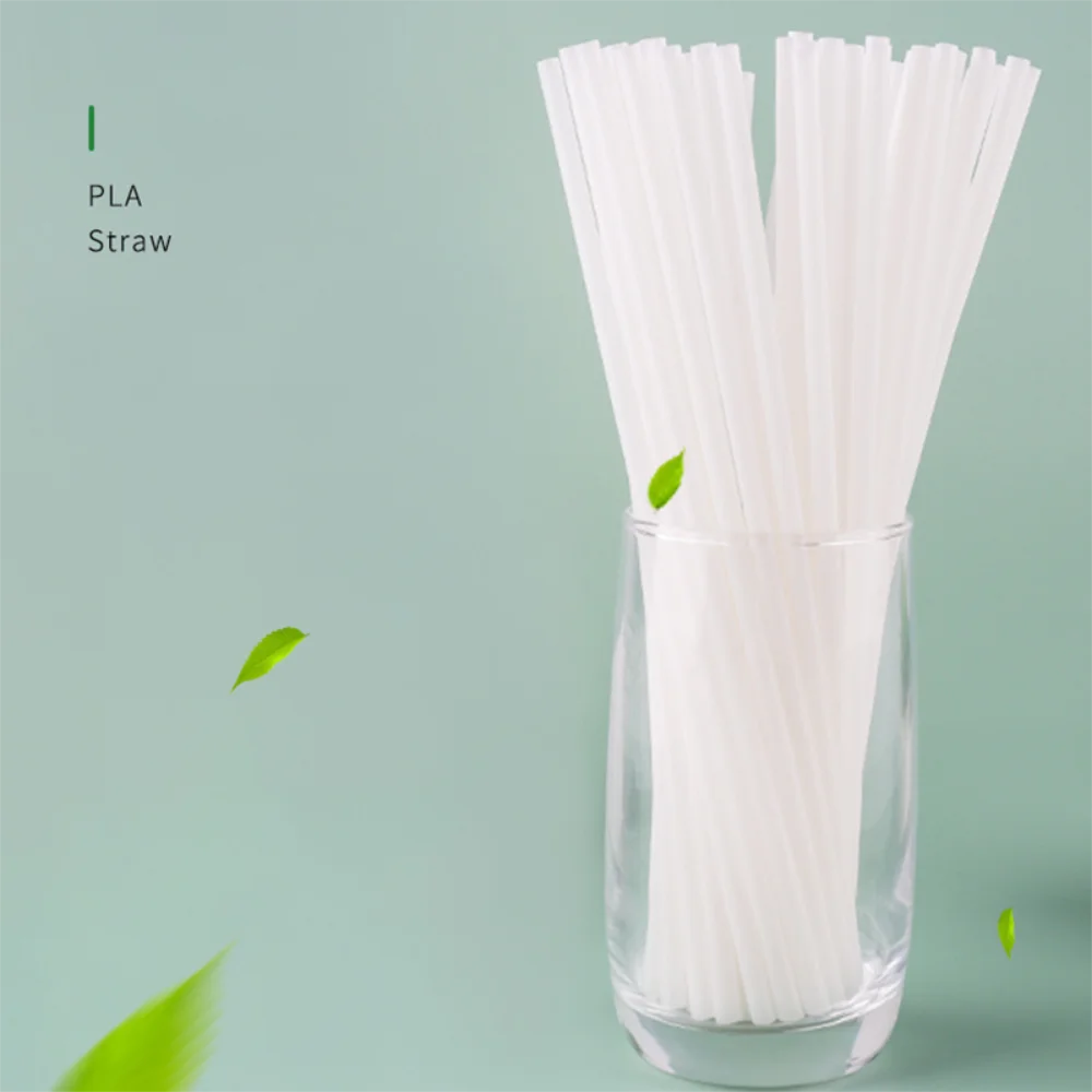 1000pcs Wholesale Disposable Biodegradable Compostable Eco-friendly Natural Corn Starch PLA Drinking Straw