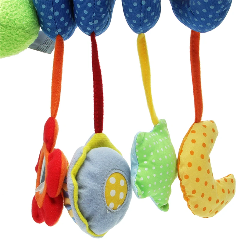 

Cute Activity Musical Spiral Crib Stroller Car Seat Travel Hanging Toys Baby Boys Girls Rattles Toy