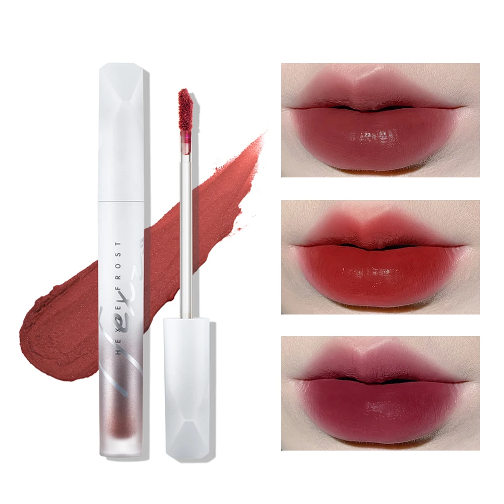 

HEXZE Velvety Matte Lip Gloss Silky Smooth Lipgloss Nude Lipstick Lip Mud Sweet Hydrating Sexy Lip Makeup Cosmetic