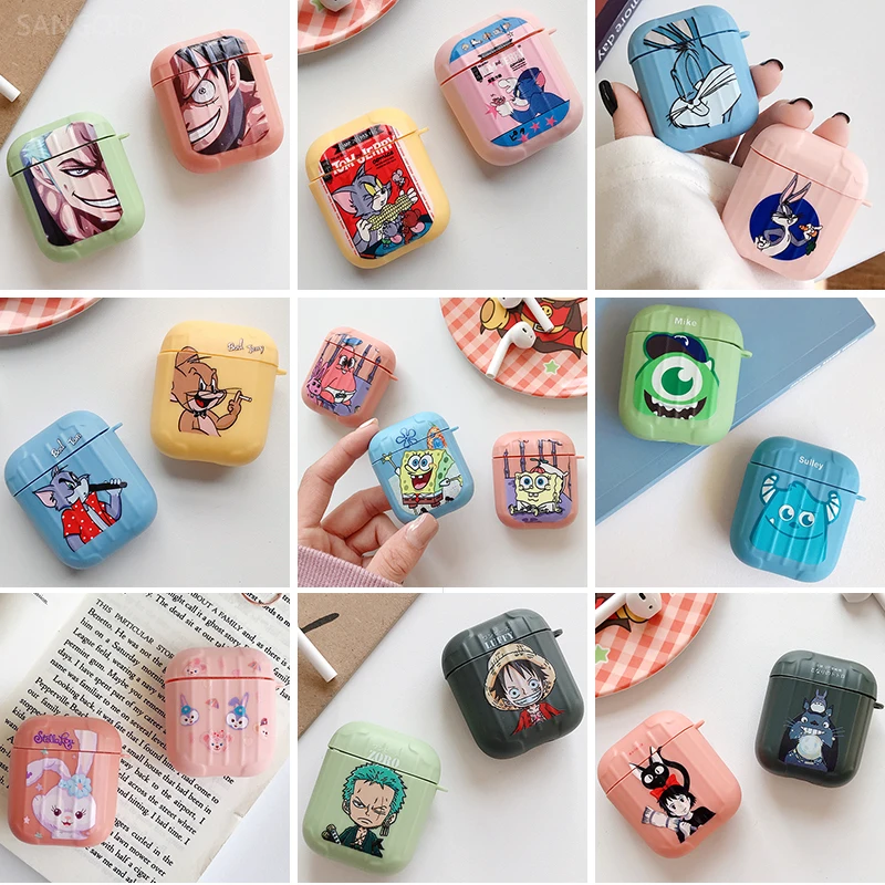 Милый мультяшный беспроводной Bluetooth чехол для наушников Apple Airpods 1 2 Мягкий