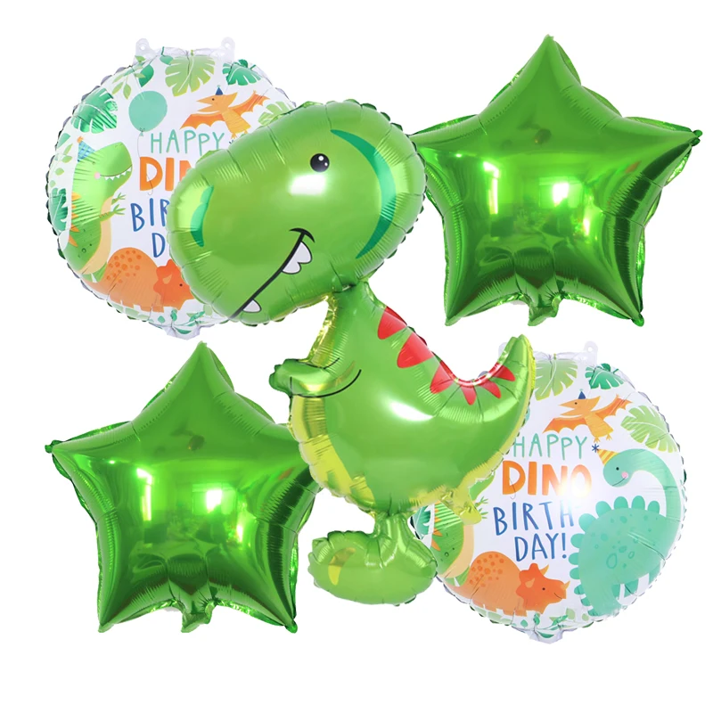 Мультяшный Симпатичный динозавр фольгированный шар тираннозавр птеродактил