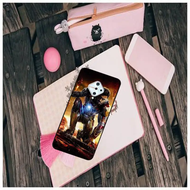 

LJHYDFCNB Superhero Iron Cover Man Phone Case For Vivo X9 9s 20 Plus Y97 83 75 71 69 V15 V17 V5 S