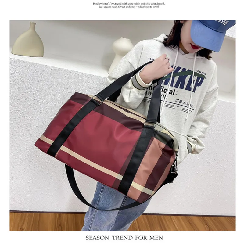 Yoga Gym Bag For Women Design 2023 Brand Travel Bag Nylon Airport Duffel Bag Large Capacity Clothes Holiday Weekend Handbag Sac