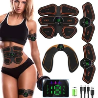 usbbattery muscle stimulator ems abdominal hip trainer lcd display toner abs fitnesstraining home gym weight loss body slimming