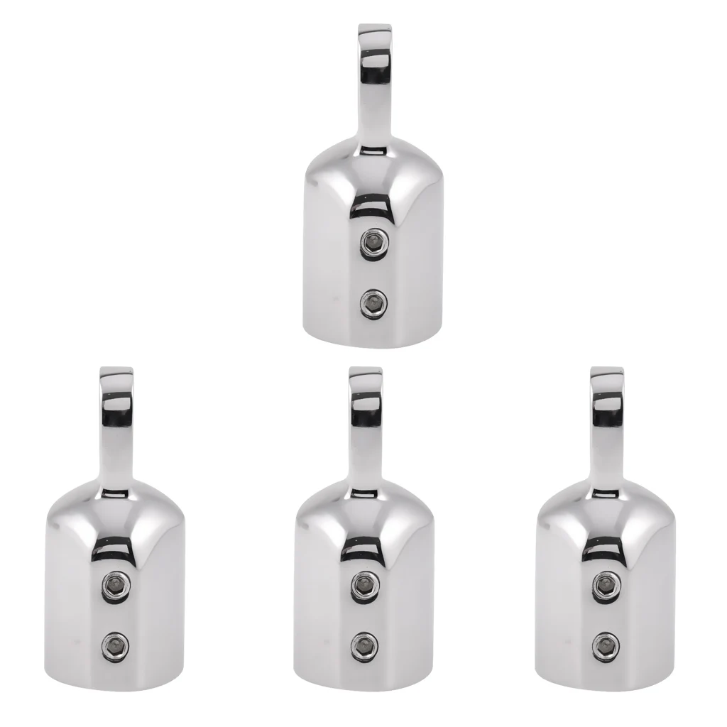 4 шт. сверхмощная Морская Лодка EyeTube Концевая крышка из нержавеющей стали Бимини