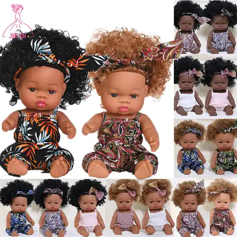 35 см американская реборн черная кукла для ванной играть полностью силиконовые виниловые куклы реалистичные новорожденный кукла игрушка де...