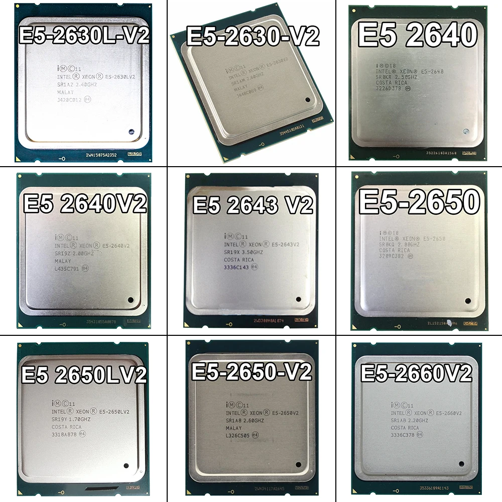 Процессор Intel-Xeon серии E5 2689, E5 2640, E5 2630 V2, E5 2650 V2, E5 2670, для LGA 2011 материнская плата поддержка X79 двойная материнская плата