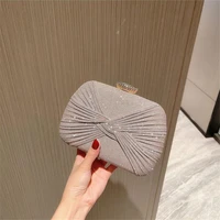 new women bling bow evening clutch bags luxury wedding shoulder bags fashion dinner wallets chain bags drop shipping