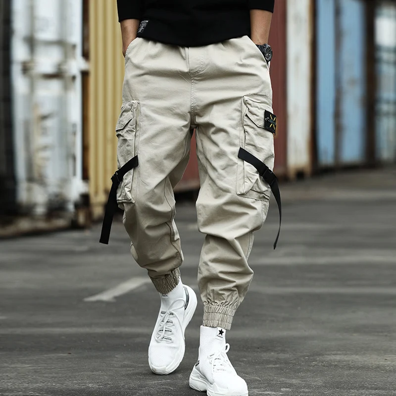 

2021 Fashion Big Pocket Cargo Pants Streetwear Joggers Men High Quality Camouflage Military Harerm Trousers Men Hip Hop Pants