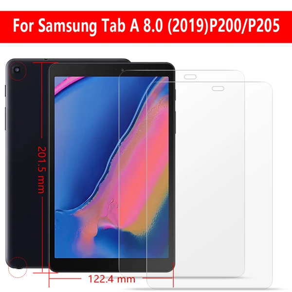 Закаленное Стекло для Samsung Galaxy Tab A 8,0 SM-P200 P205 T290 T295 T380 T385 закаленная защита экрана - Цвет: SMP200GHM2