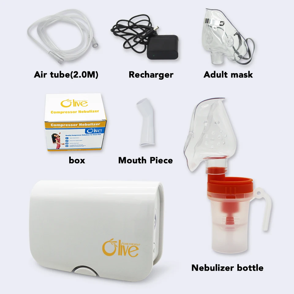 

Resoxy 110v/220v Home Mini Nebulizer Health Care Portable 43.5db Silent Piston Micro medical Nebulizer Machine