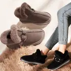 2021 зимние ботинки, женская зимняя обувь на толстой пушистой подошве, модная теплая обувь для девушек, износостойкая обувь, нескользящая хлопковая обувь