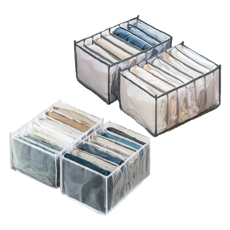 

Drawer Organizer and Dresser with Compartments for Jeans Closet Clothes Mesh