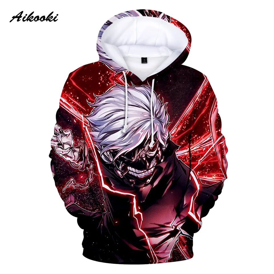 

2021 3D Mens Hoodies Tokyo Ghoul Sweatshirt Harajuku Cap Sweatshirts Anime Tokyo Ghoul Hoodie Men Women Pullovers Clothes