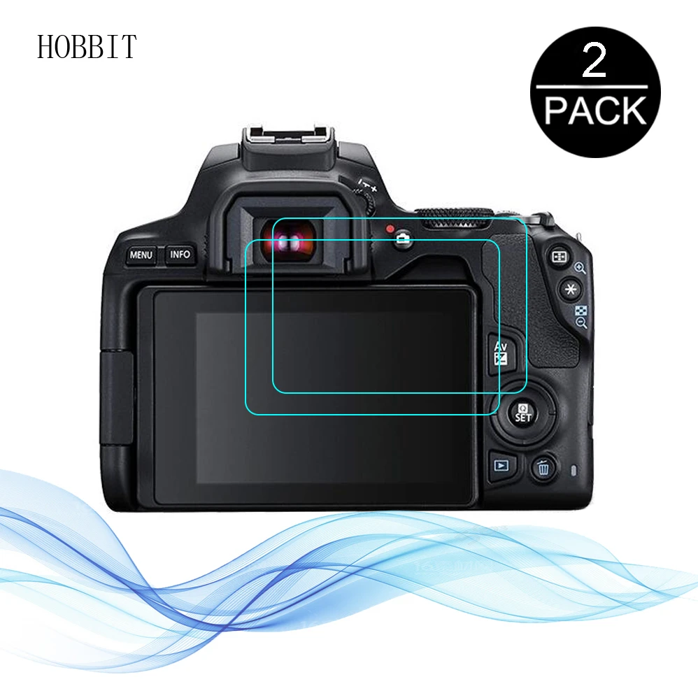2 шт. для Canon EOS 200D II 2.5D 9H 0 3 мм прозрачное Закаленное стекло Защитная пленка экрана