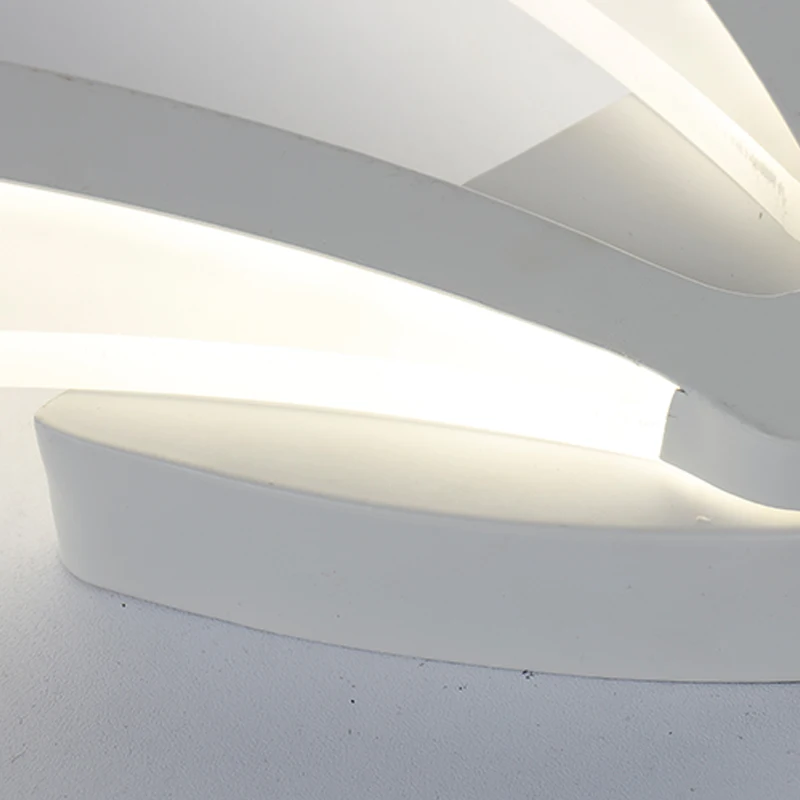 Современный акриловый настенный светильник в форме листа прикроватная тумбочка