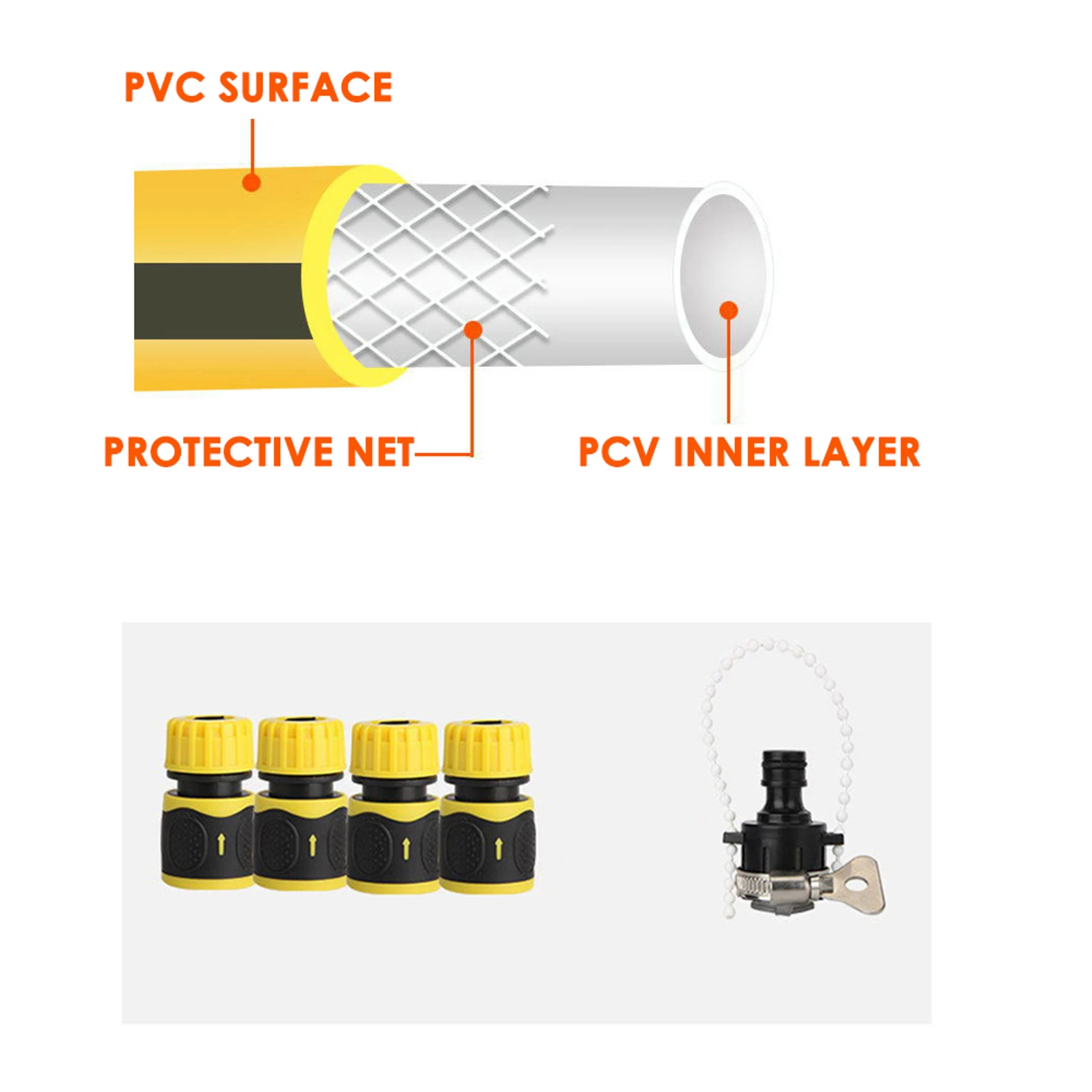 

Garden Portable Water Hose Reel Water Pipe Storage Car Washer Pipe Rack Garden Hose Spray Gun Set Car Wash Water Gun Hose Reel