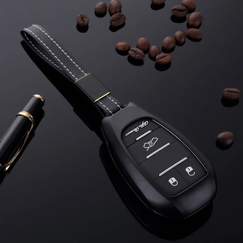 Чехол для автомобильного ключа-брелка Alfa Romeo Giulia Stelvio Smart Remote Key алюминиевый чехол